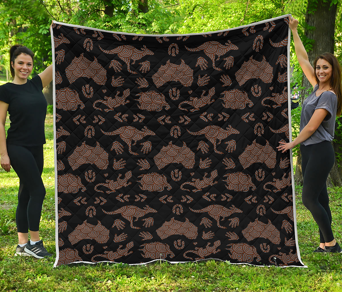 Aboriginal Australian Pattern Print Quilt