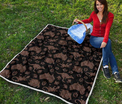 Aboriginal Australian Pattern Print Quilt