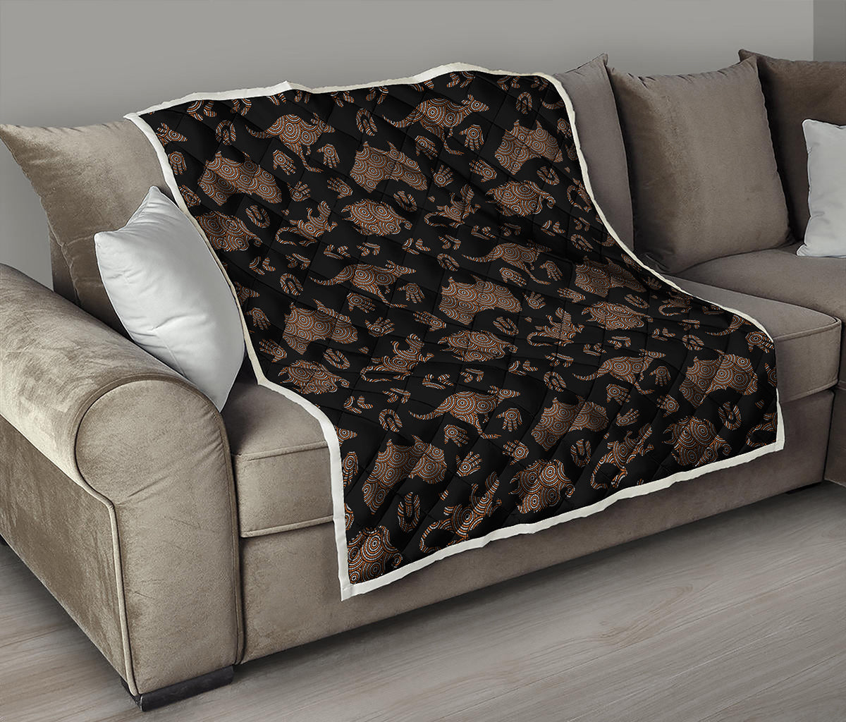 Aboriginal Australian Pattern Print Quilt