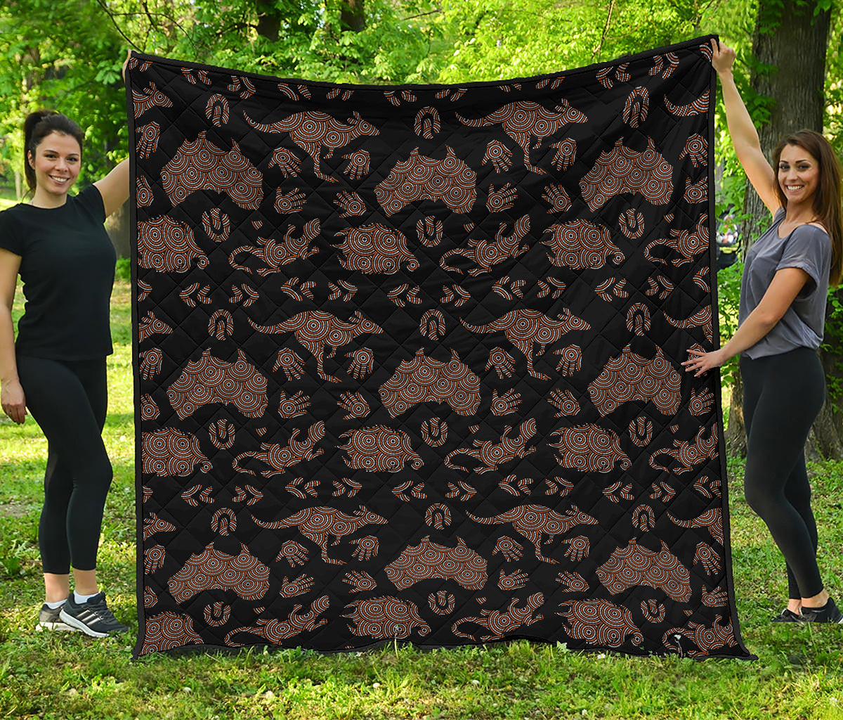 Aboriginal Australian Pattern Print Quilt