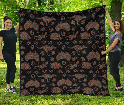 Aboriginal Australian Pattern Print Quilt