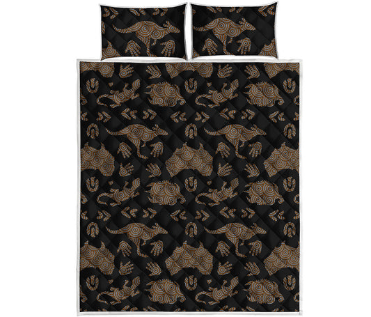 Aboriginal Australian Pattern Print Quilt Bed Set
