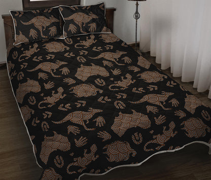 Aboriginal Australian Pattern Print Quilt Bed Set