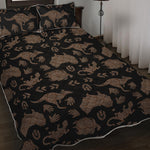 Aboriginal Australian Pattern Print Quilt Bed Set
