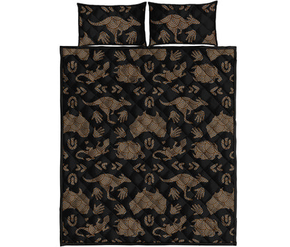 Aboriginal Australian Pattern Print Quilt Bed Set