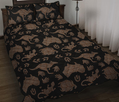 Aboriginal Australian Pattern Print Quilt Bed Set