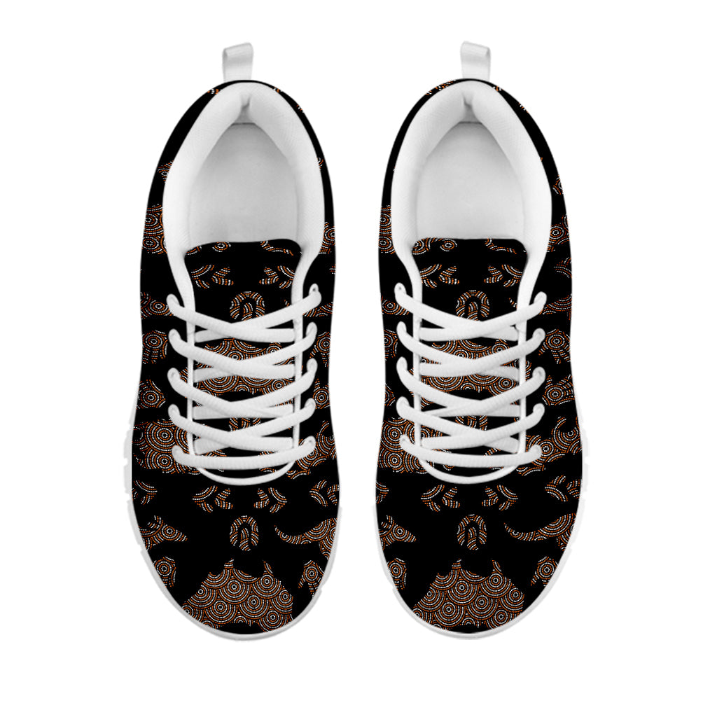 Aboriginal Australian Pattern Print White Sneakers