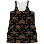 Aboriginal Australian Pattern Print Women's Racerback Tank Top