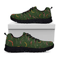 Aboriginal Boomerang And Kangaroo Print Black Running Shoes