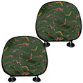 Aboriginal Boomerang And Kangaroo Print Car Headrest Covers