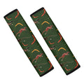 Aboriginal Boomerang And Kangaroo Print Car Seat Belt Covers