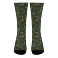 Aboriginal Boomerang And Kangaroo Print Crew Socks