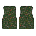 Aboriginal Boomerang And Kangaroo Print Front Car Floor Mats