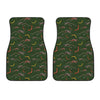 Aboriginal Boomerang And Kangaroo Print Front Car Floor Mats