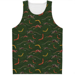 Aboriginal Boomerang And Kangaroo Print Men's Tank Top