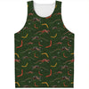 Aboriginal Boomerang And Kangaroo Print Men's Tank Top