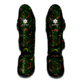 Aboriginal Boomerang And Kangaroo Print Muay Thai Shin Guards