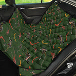 Aboriginal Boomerang And Kangaroo Print Pet Car Back Seat Cover