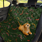 Aboriginal Boomerang And Kangaroo Print Pet Car Back Seat Cover