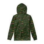 Aboriginal Boomerang And Kangaroo Print Pullover Hoodie