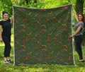 Aboriginal Boomerang And Kangaroo Print Quilt