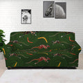 Aboriginal Boomerang And Kangaroo Print Sofa Cover