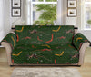 Aboriginal Boomerang And Kangaroo Print Sofa Protector