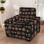 Aboriginal Boomerang Pattern Print Armchair Slipcover