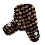 Aboriginal Boomerang Pattern Print Boxing Gloves