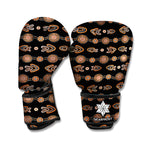 Aboriginal Boomerang Pattern Print Boxing Gloves