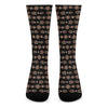 Aboriginal Boomerang Pattern Print Crew Socks