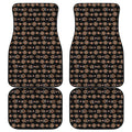 Aboriginal Boomerang Pattern Print Front and Back Car Floor Mats