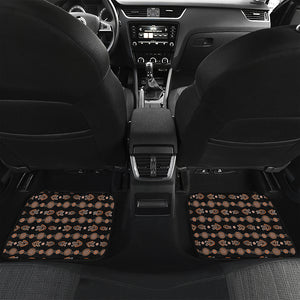 Aboriginal Boomerang Pattern Print Front and Back Car Floor Mats