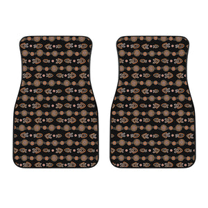 Aboriginal Boomerang Pattern Print Front Car Floor Mats