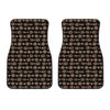 Aboriginal Boomerang Pattern Print Front Car Floor Mats