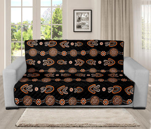 Aboriginal Boomerang Pattern Print Futon Protector