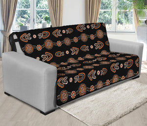 Aboriginal Boomerang Pattern Print Futon Protector