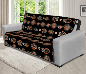 Aboriginal Boomerang Pattern Print Futon Protector