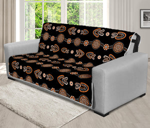 Aboriginal Boomerang Pattern Print Futon Protector