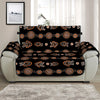 Aboriginal Boomerang Pattern Print Half Sofa Protector