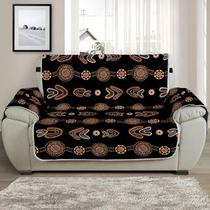 Aboriginal Boomerang Pattern Print Half Sofa Protector