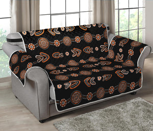 Aboriginal Boomerang Pattern Print Loveseat Protector