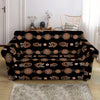 Aboriginal Boomerang Pattern Print Loveseat Slipcover