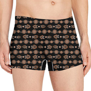 Aboriginal Boomerang Pattern Print Men's Boxer Briefs