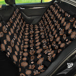 Aboriginal Boomerang Pattern Print Pet Car Back Seat Cover