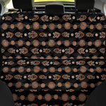 Aboriginal Boomerang Pattern Print Pet Car Back Seat Cover