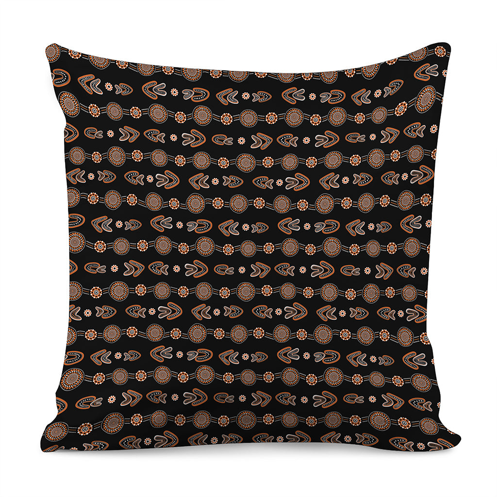 Aboriginal Boomerang Pattern Print Pillow Cover