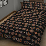 Aboriginal Boomerang Pattern Print Quilt Bed Set