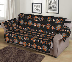 Aboriginal Boomerang Pattern Print Sofa Protector