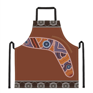 Aboriginal Dot Boomerang Print Apron